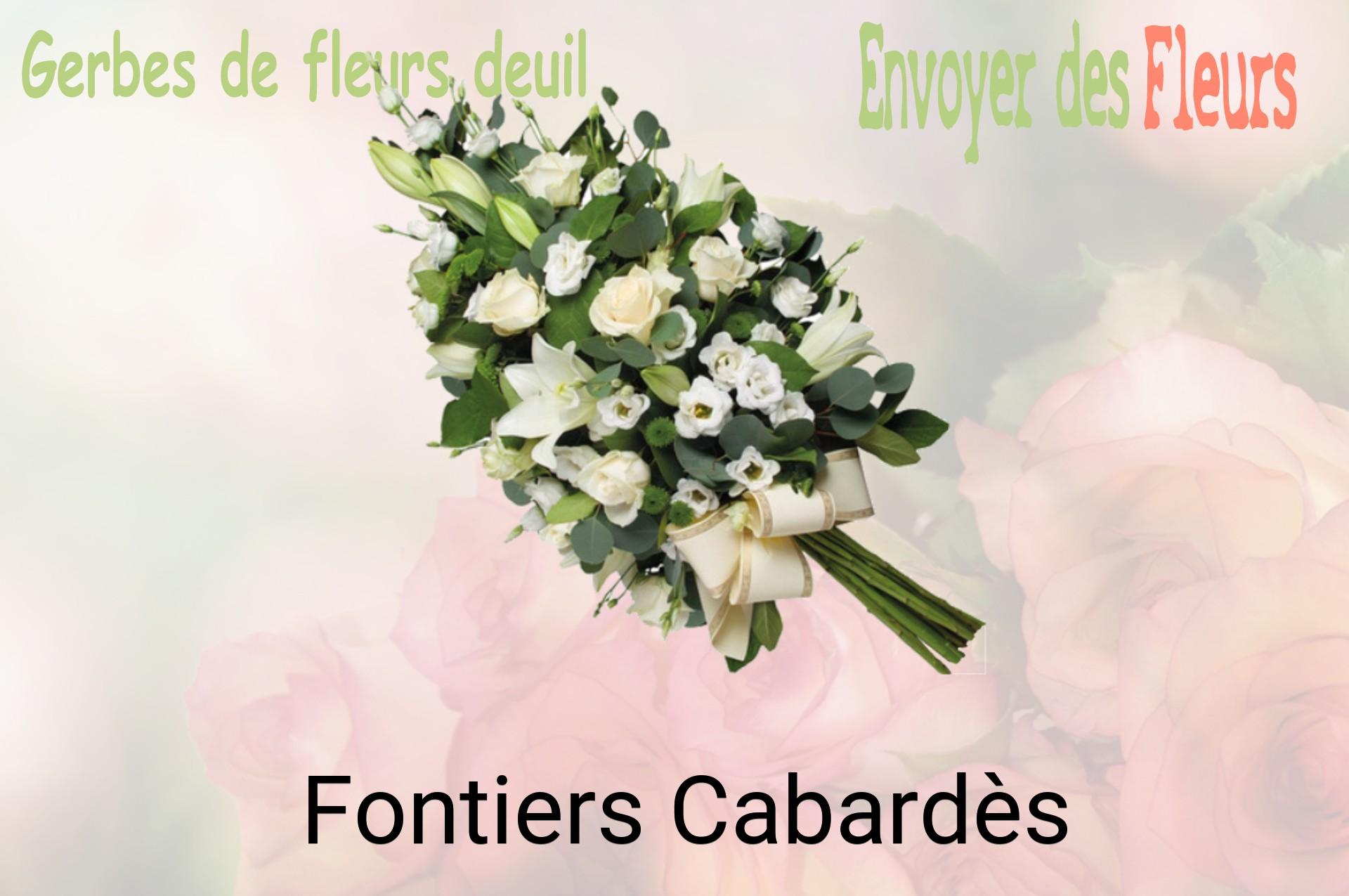 Gerbe de fleurs de deuil livrée à Fontiers-Cabardès
